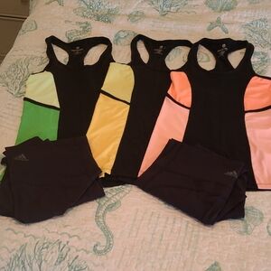 Adidas Climalite Leggings And Tank Set